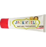 jack n jill natural toothpaste tube in strawberry flavour