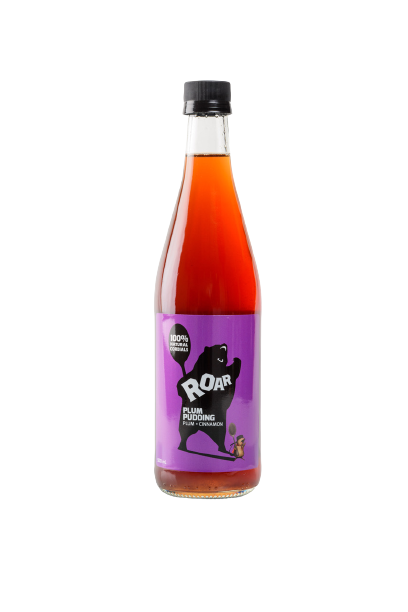roar living, roar cordial, natural cordial, additive free, plum pudding